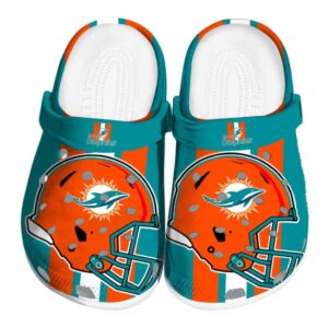 Miami Dolphins Helmet Stripes Crocs Best selling