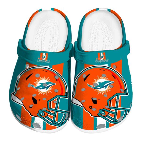 Miami Dolphins Helmet Stripes Crocs Best selling