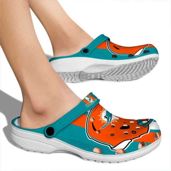 Miami Dolphins Helmet Stripes Crocs High quality