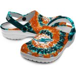 Miami Dolphins Radiant Burst Effect Crocs Best selling