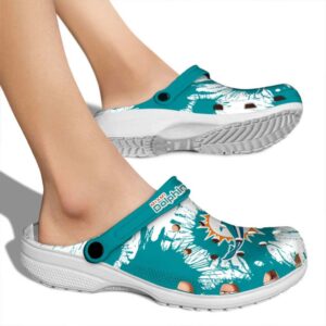 Miami Dolphins Splatter Graphics Crocs High quality