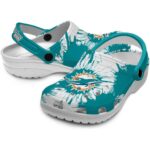 Miami Dolphins Splatter Graphics Crocs Best selling