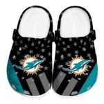 Miami Dolphins Stellar Stripes Theme Crocs Best selling