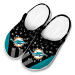 Miami Dolphins Stellar Stripes Theme Crocs Best selling