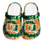 Miami Hurricanes Radiant Burst Effect Crocs Best selling