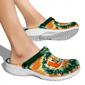 Miami Hurricanes Radiant Burst Effect Crocs High quality