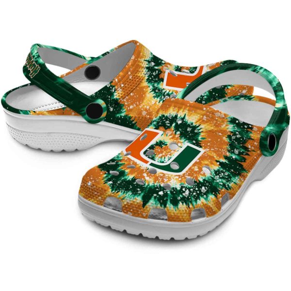 Miami Hurricanes Radiant Burst Effect Crocs Latest Model