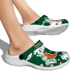 Miami Hurricanes Splatter Graphics Crocs High quality