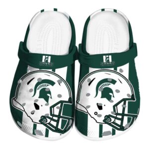 Michigan State Spartans Helmet Stripes Crocs Best selling