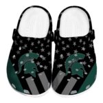 Michigan State Spartans Stellar Stripes Theme Crocs Best selling