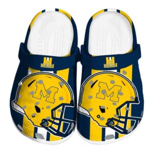 Michigan Wolverines Helmet Stripes Crocs Best selling