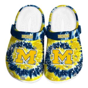 Michigan Wolverines Radiant Burst Effect Crocs Best selling
