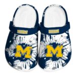 Michigan Wolverines Splatter Graphics Crocs Best selling