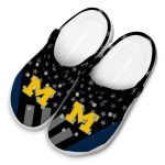 Michigan Wolverines Stellar Stripes Theme Crocs Best selling