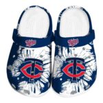 Minnesota Twins Splatter Graphics Crocs Best selling