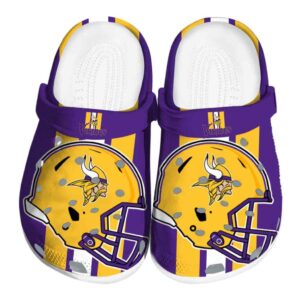 Minnesota Vikings Helmet Stripes Crocs Best selling
