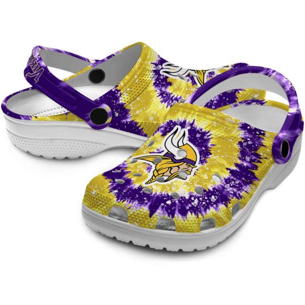 Minnesota Vikings Radiant Burst Effect Crocs Latest Model