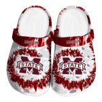 Mississippi State Bulldogs Radiant Burst Effect Crocs Best selling