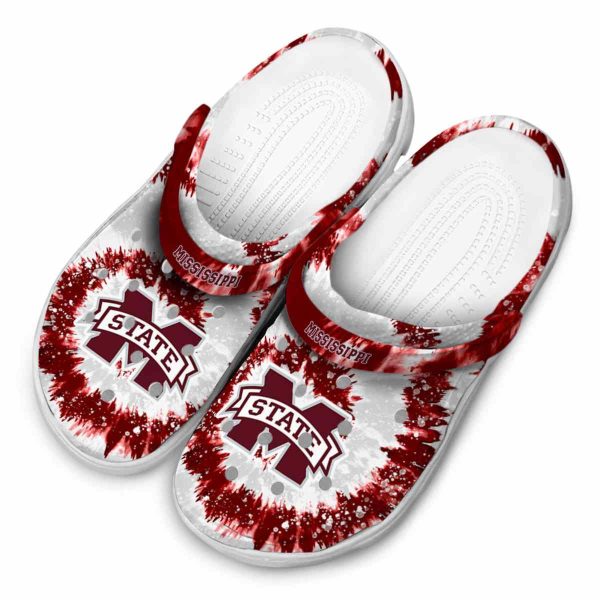 Mississippi State Bulldogs Radiant Burst Effect Crocs Trendy