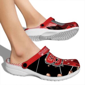 NC State Wolfpack Geometric Background Crocs High quality