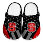 NC State Wolfpack Stellar Stripes Theme Crocs Best selling