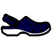 Navy Blue Crocs