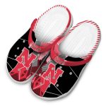 Nebraska Cornhuskers Geometric Background Crocs Best selling