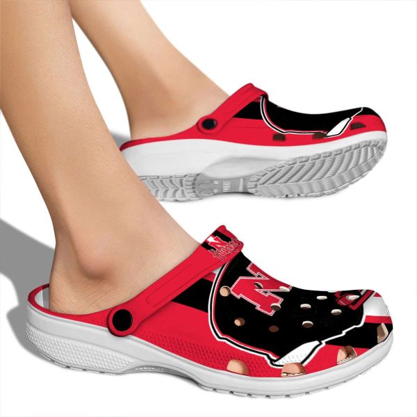 Nebraska Cornhuskers Helmet Stripes Crocs High quality