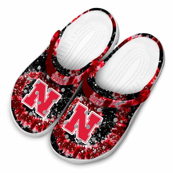 Nebraska Cornhuskers Radiant Burst Effect Crocs Trendy