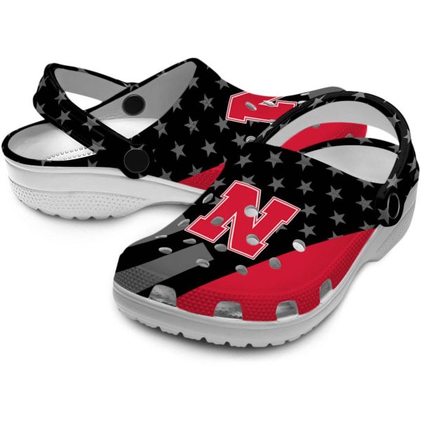 Nebraska Cornhuskers Stellar Stripes Theme Crocs Latest Model