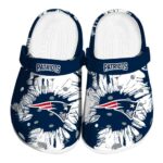 New England Patriots Splatter Graphics Crocs Best selling