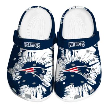 New England Patriots Splatter Graphics Crocs Best selling