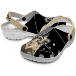 New Orleans Saints Geometric Background Crocs Best selling