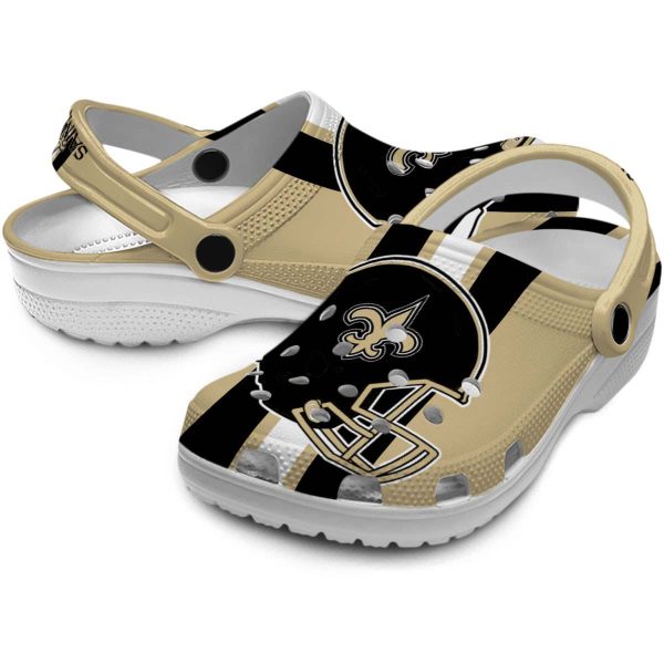 New Orleans Saints Helmet Stripes Crocs Latest Model