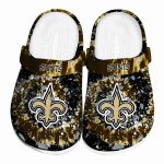 New Orleans Saints Radiant Burst Effect Crocs Best selling
