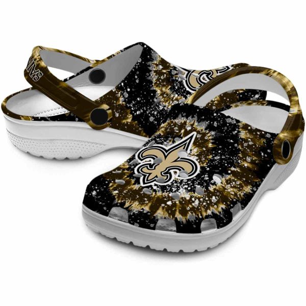 New Orleans Saints Radiant Burst Effect Crocs Latest Model