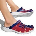 New York Giants Geometric Background Crocs Best selling