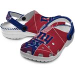 New York Giants Geometric Background Crocs Best selling