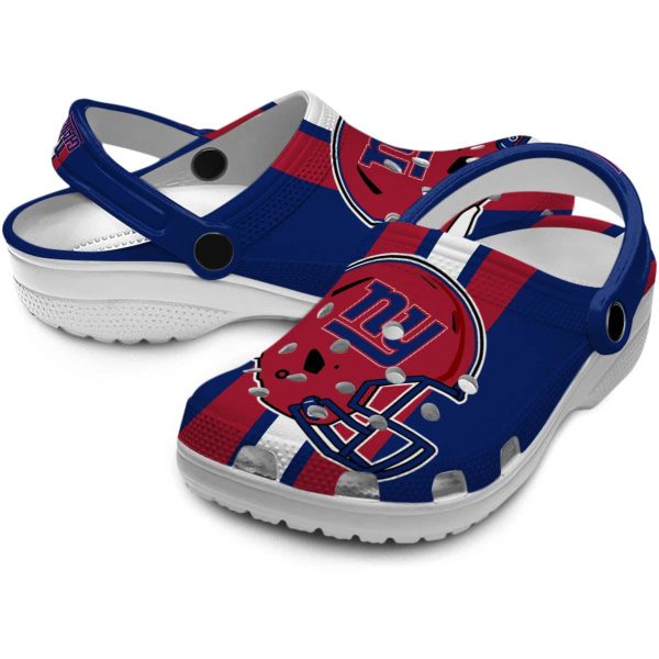 New York Giants Helmet Stripes Crocs Latest Model