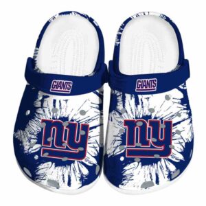 New York Giants Splatter Graphics Crocs Best selling