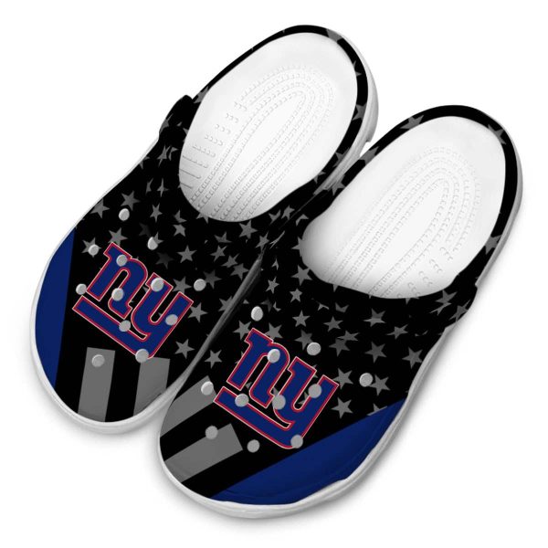New York Giants Stellar Stripes Theme Crocs Trendy