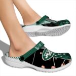 New York Jets Geometric Background Crocs Best selling