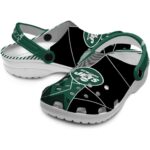 New York Jets Geometric Background Crocs Best selling