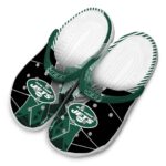New York Jets Geometric Background Crocs Best selling