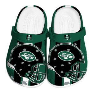 New York Jets Helmet Stripes Crocs Best selling