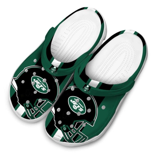 New York Jets Helmet Stripes Crocs Trendy