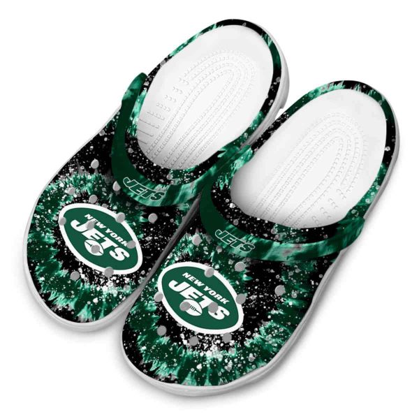 New York Jets Radiant Burst Effect Crocs Trendy