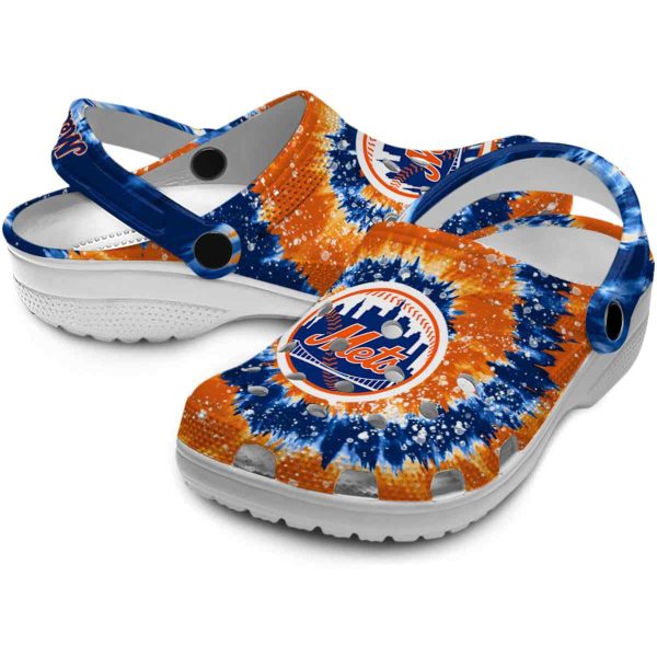 New York Mets Radiant Burst Effect Crocs Latest Model