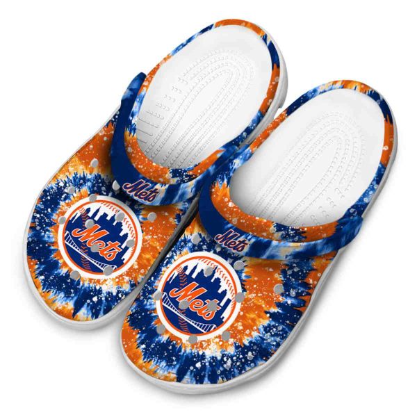 New York Mets Radiant Burst Effect Crocs Trendy