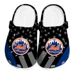 New York Mets Stellar Stripes Theme Crocs Best selling